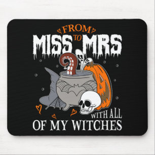 Bride Future Frau Witchy Gothic Wedding Bacheloret Mousepad