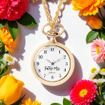 Bride Future Mrs. Schwarz-weiß Wedding Armbanduhr<br><div class="desc">Bride Future Frau Wedding Watch mit Text Future Frau in Schwarz und Weiß. Karo unten in unserer Shop-Kollektion für passende Artikel.</div>