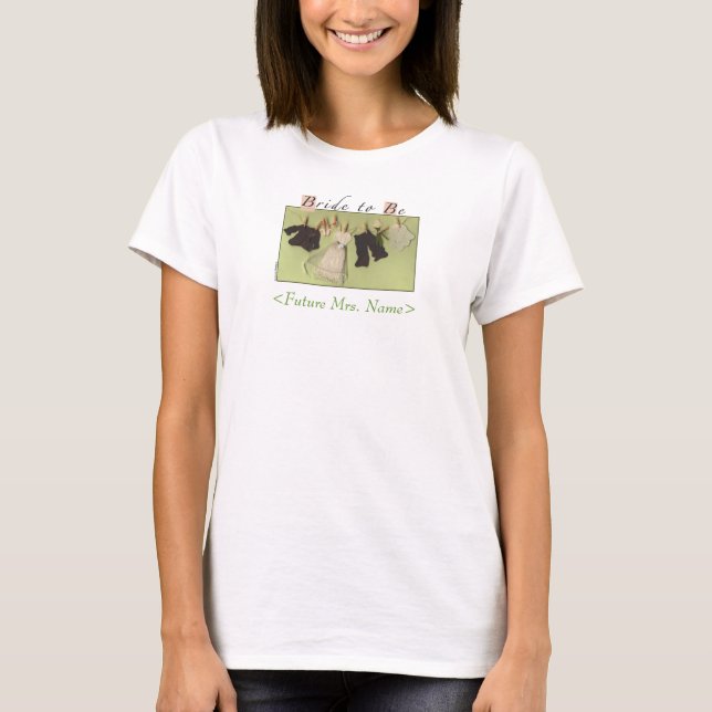 Bride Future Mrs. T Shirt (Vorderseite)