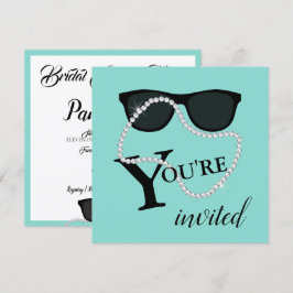 BRIDE Glam Celebrate Diamond Tiara Party Dusche Einladung