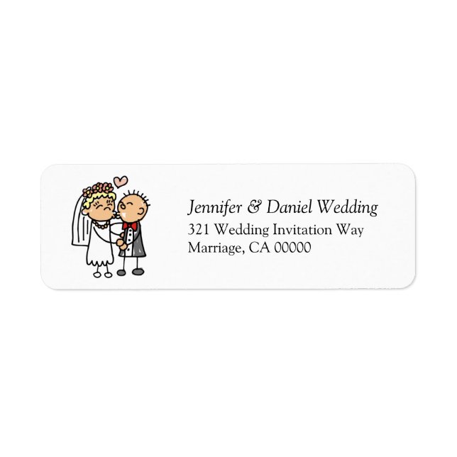 Bride Groom Kiss Wedding Einladung Label Stickers (Vorne)