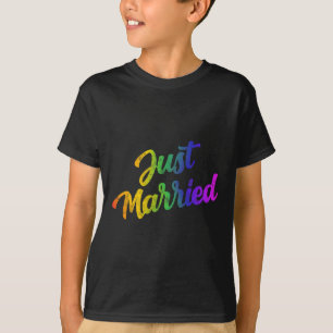 Bride Groom Lgbtq Bachelor Party Wedding T-Shirt -