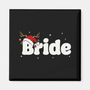 Bride Groom Santa Couples Weihnachtsausstellungen Magnet
