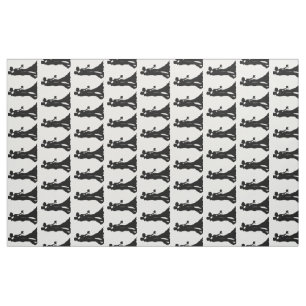 Bride Groom Silhouette Wedding Fabric Stoff