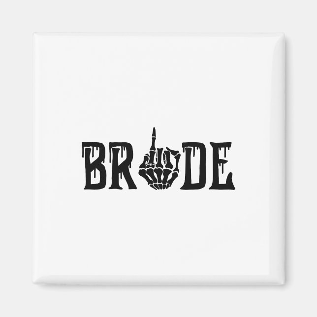 Bride Groom Skeleton Hand Halloween Bachel Magnet (Vorne)