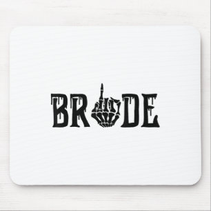 Bride Groom Skeleton Hand Halloween Bachel Mousepad