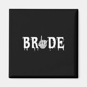 Bride Groom Skeleton Hand Halloween Chelor Magnet