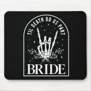 Bride Groom Skeleton Rock Hand Paare Wedding Hal Mousepad
