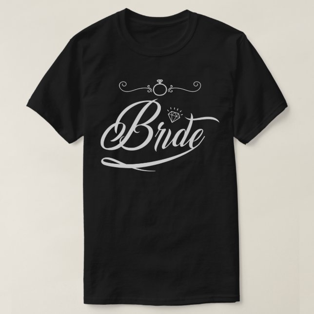 Bride Groom Wedding Junggeselinnen-Abschied Ehefra T-Shirt (Design vorne)