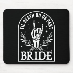 Bride Groom Wedding Verlobung Halloween Couple Ma Mousepad