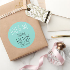 Bride Groom You & Me Wedding Suite Dusche Party Runder Aufkleber
