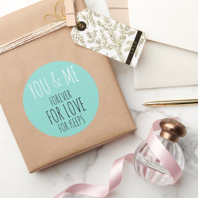 Bride Groom You & Me Wedding Suite Dusche Party Runder Aufkleber (Schenken)
