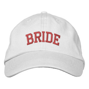 Bride Hat Plum Embroidery Bachelorette Hat Bestickte Baseballkappe