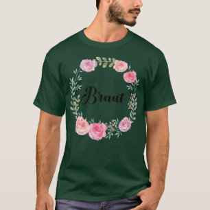 Bride Hen Party Floral Wreath Team Bride 82 T-Shirt