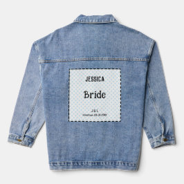 Bride Hübsch Polka Dot Custom Brautparty Hochzeit Jeansjacke