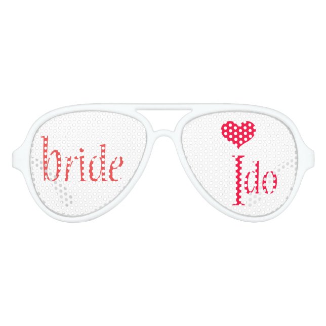 Bride I Do Party Shades Partybrille (Vorderseite)