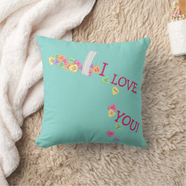 BRIDE I Liebe You Candy Hearts Valentine Party Kissen
