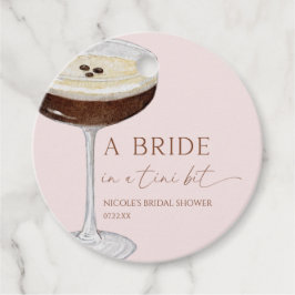 Bride In A Tini Bit Expresso Martini Bridal Shower Geschenkanhänger