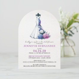 Bride in Bloom Hydrangea Bridal Shower Einladung