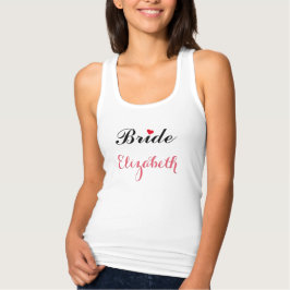 Bride Individuelle Name Brautparty Bachelorette To Tank Top