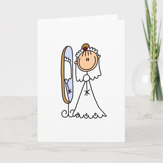 Bride ist bereit für die Hochzeitskarte Karte (Vorderseite)
