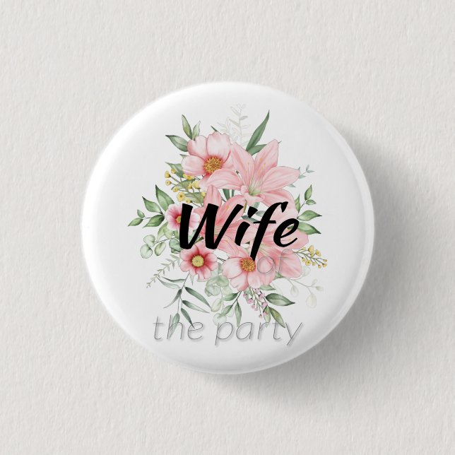 Bride Junggeselinnen-Abschied Button (Vorderseite)