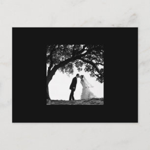 Bride Kiss unter Oak Postcard Postkarte