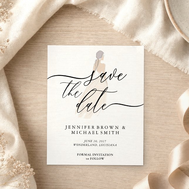 Bride Lady Save the Date Flyer (Von Creator hochgeladen)