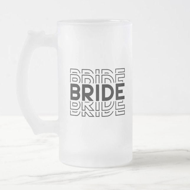 Bride Mattglas Bierglas (Links)