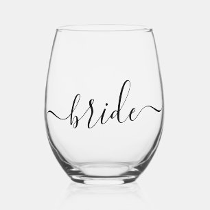 Bride Minimalistisch Weinglas Ohne Stiel