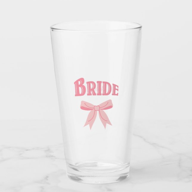 BRIDE mit Individuelle Name Glas (Vorderseite)