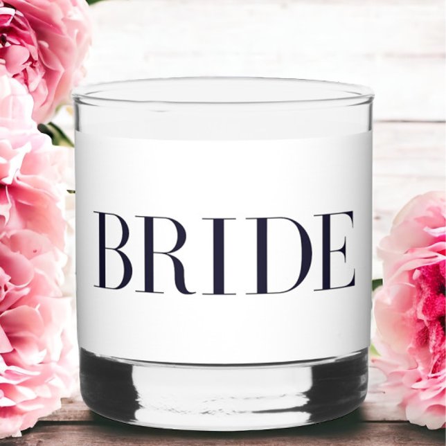 Bride Modern Personalisiert Whiskyglas (Von Creator hochgeladen)