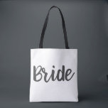 Bride Monogram Custom Wedding Tote Bag Tasche<br><div class="desc">Personalisieren Sie mit Ihrem Namen oder nicht.</div>