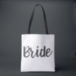Bride Monogram Custom Wedding Tote Bag Tasche<br><div class="desc">Personalisieren Sie mit Ihrem Namen oder nicht.</div>