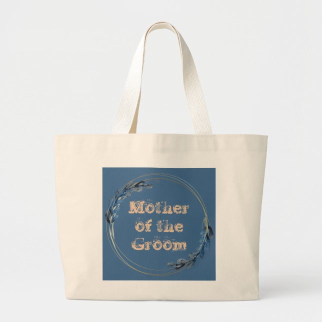 Bride Mother Groom Flower Girl Jumbo Stoffbeutel (Vorne)