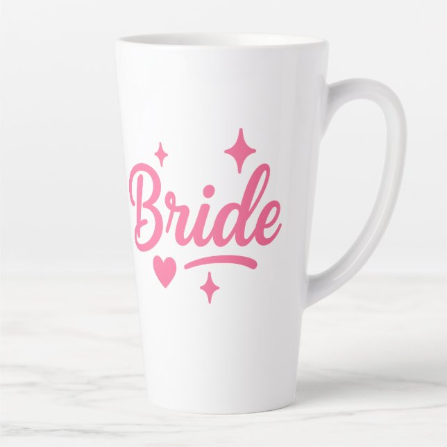 Bride Neon Pink Milchtasse (Rechts)
