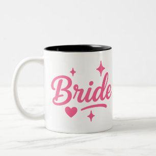 Bride Neon Pink Zweifarbige Tasse