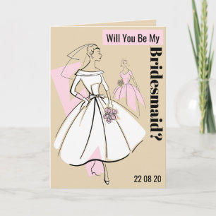 Bride-Neutral der Mode ist meine Bridesmaid-Beige Einladung