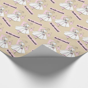 Bride-Neutralgruppe Bridesmaid Geschenkpapier