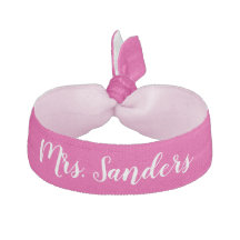 Bride New Mrs. Something Pink White Wedding Party