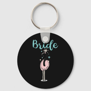 Bride - Niedlich Flamingo Bachelorette Brautparty  Schlüsselanhänger