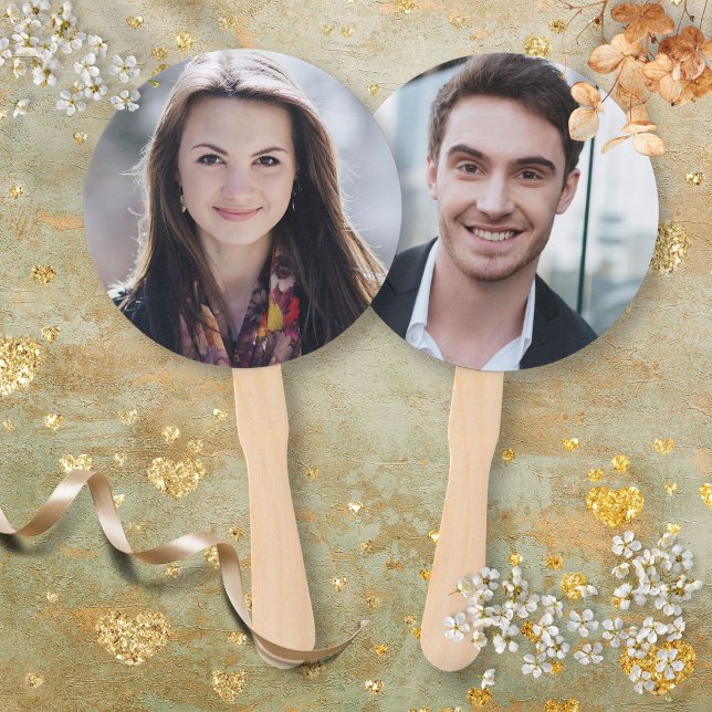 Bride oder Groom Foto Mr. Wedding Game Fächer (Bride or Groom Photo Mr Mrs Wedding Game Hand Fan)