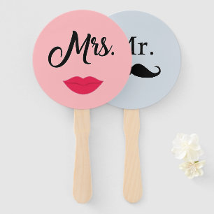 Bride oder Groom Mr. Wedding Game Hand Fan Fächer