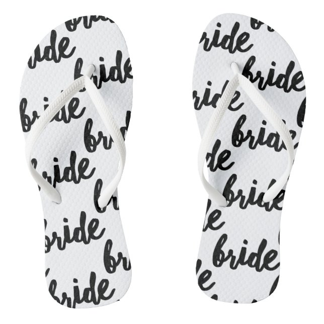Bride Pattern Wedding Flip Flops (Fußbett)