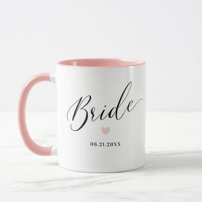 Bride Personalisiert Script Wedding Geschenk Tasse (Links)