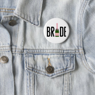 Bride Pink Champagne Bachelorette Button