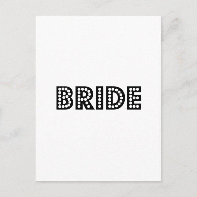 Bride Postkarte (Vorderseite)