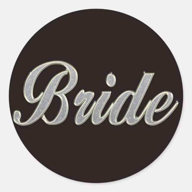 Bride Pride Aufkleber (Vorderseite)