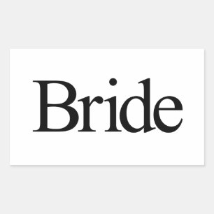 Bride Rechteckiger Aufkleber