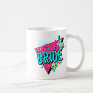 Bride Retro Bride der 90er Jahre Bachelorette Teil Kaffeetasse